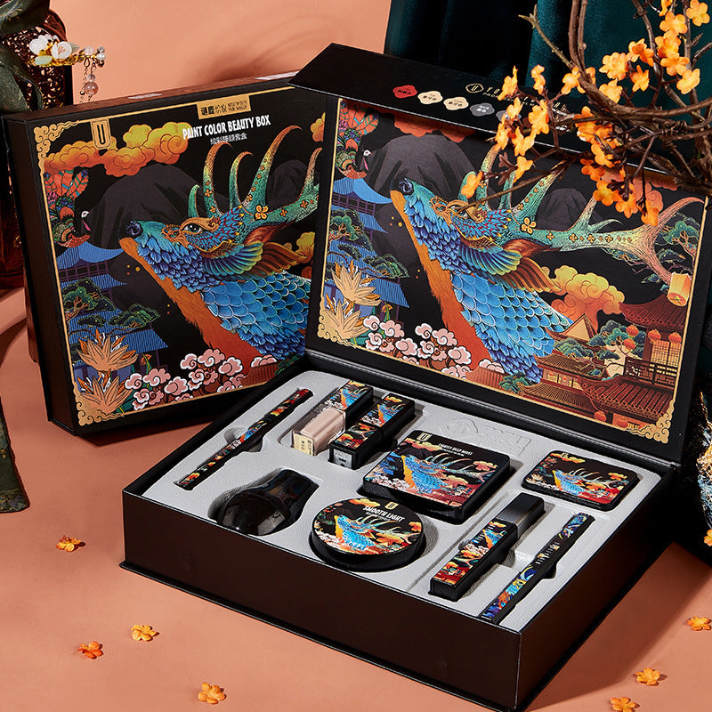 Elk Makeup Nine-piece Set Makeup Powder Air Cushion BB Cream Lipstick Affordable Makeup Set Elk Makeup Nine-piece Set Makeup Powder Air Cushion BB Cream Lipstick Affordable Makeup Set